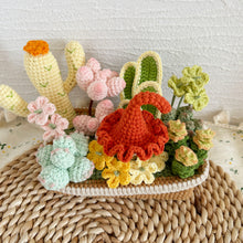 Load image into Gallery viewer, Pot of Succulents Crochet Pattern
