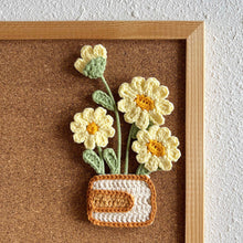 Load image into Gallery viewer, Flat Daisy Vase Crochet Pattern
