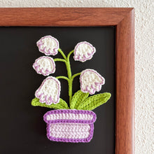 Load image into Gallery viewer, Flat Lily-of-the-Valley Pot Crochet Pattern
