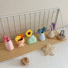 Load image into Gallery viewer, Tiny Flower Vases Crochet Pattern
