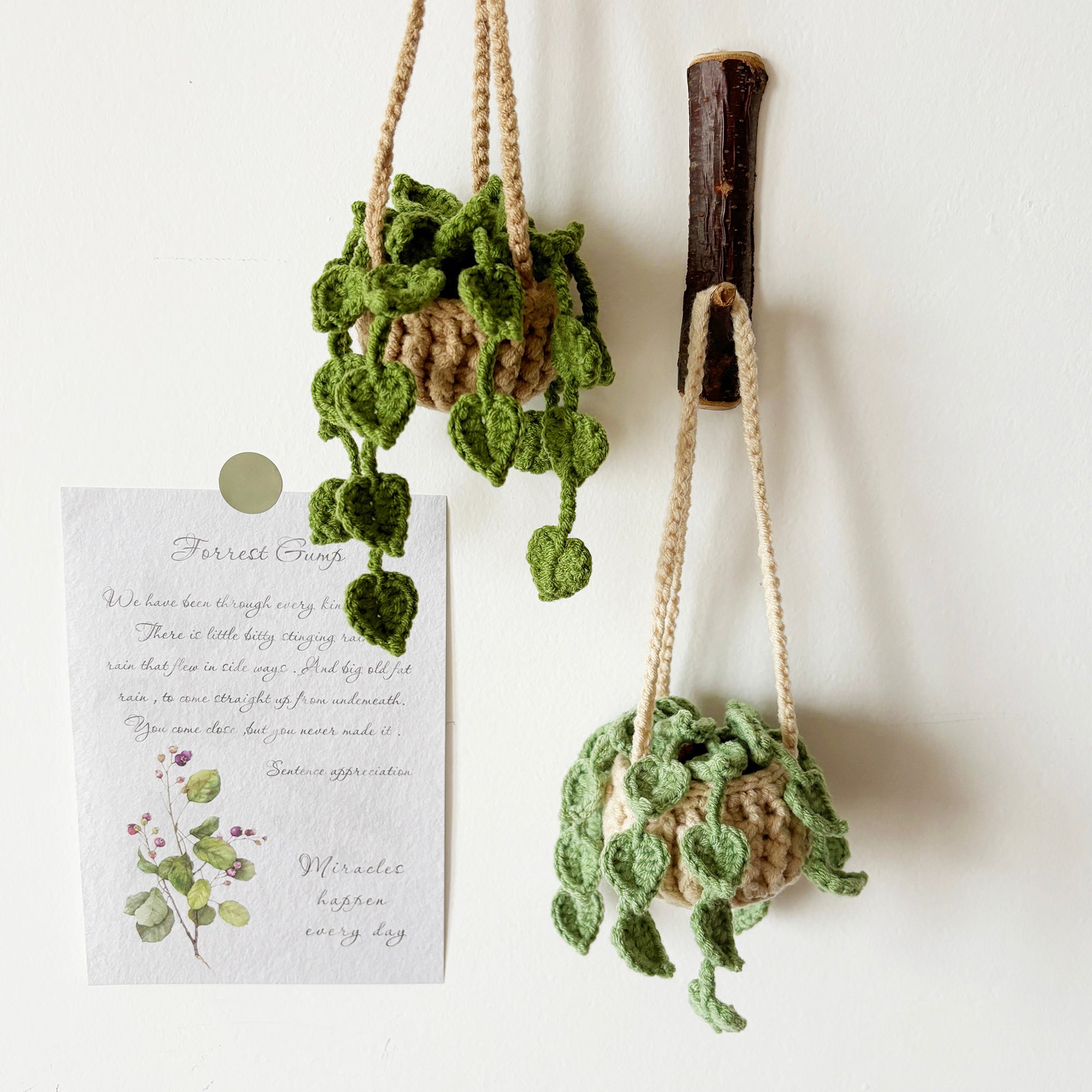 crochet pothos pattern Tiny Pothos Jade Crochet Pattern