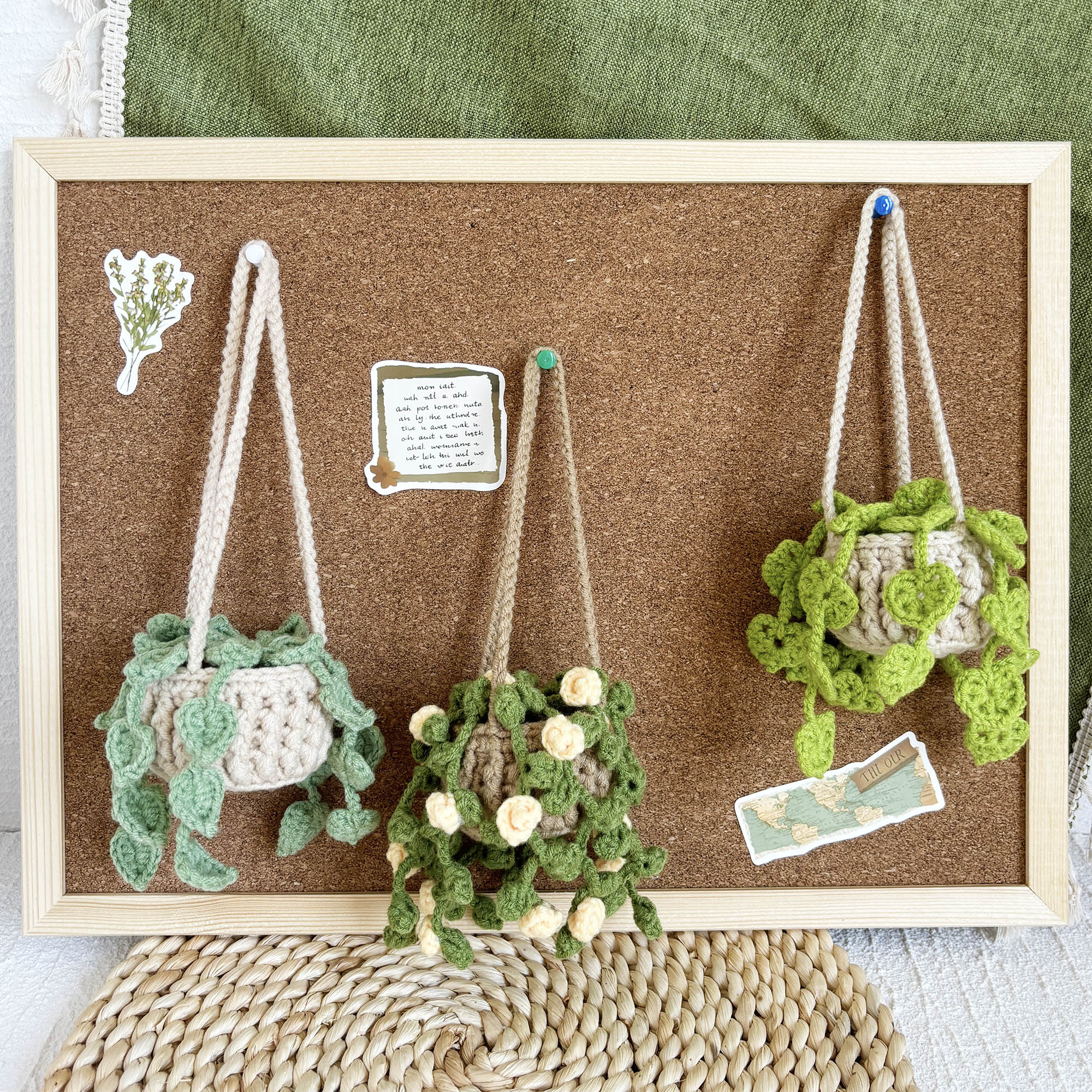 crochet pothos plant Tiny Pothos Crochet Pattern Bundle