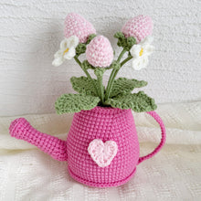 Load image into Gallery viewer, Strawberry Watering Can Crochet Pattern
