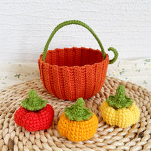 Load image into Gallery viewer, Pumpkin Basket Crochet Pattern
