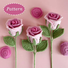 Load image into Gallery viewer, Bell Rose Crochet Pattern
