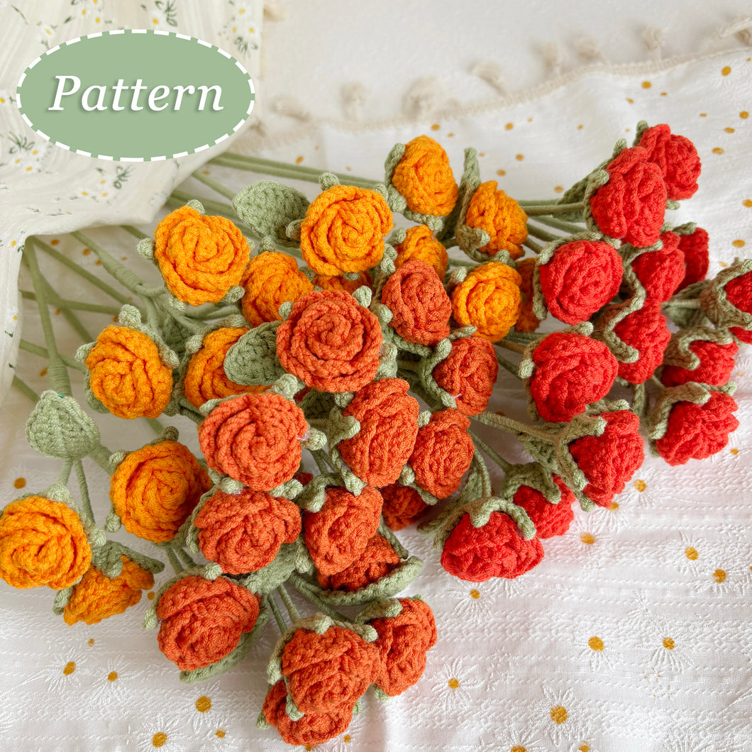 Bubble Rose Crochet Pattern