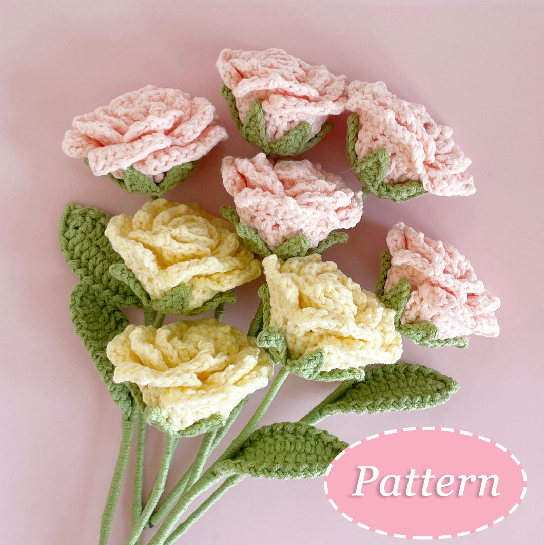 Cappuccino Rose Crochet Pattern