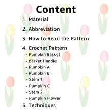 Load image into Gallery viewer, Pumpkin Basket Crochet Pattern
