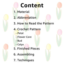 Load image into Gallery viewer, Galsang Flower Crochet Pattern

