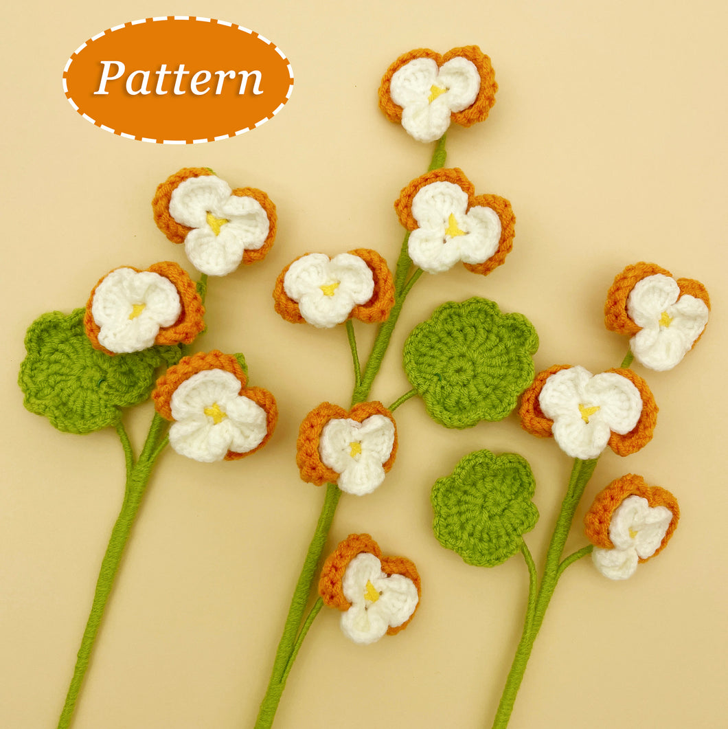 Pansy Flower Crochet Pattern