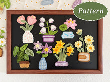 Load image into Gallery viewer, Flat Blooms Crochet Pattern Bundle
