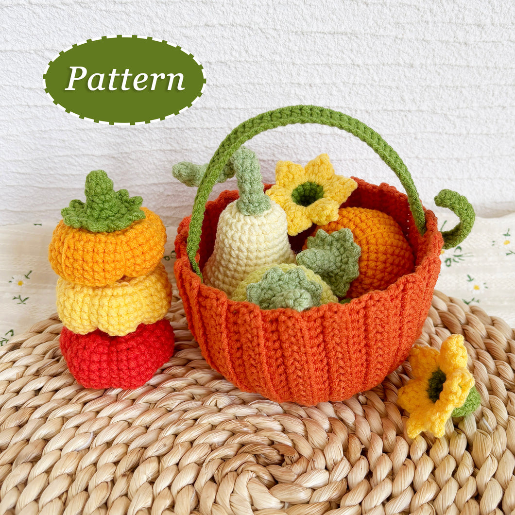 Pumpkin Basket Crochet Pattern