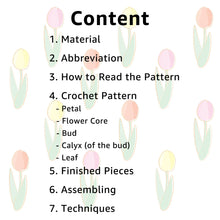 Load image into Gallery viewer, Poppy Flower Crochet Pattern
