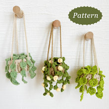 Load image into Gallery viewer, Tiny Pothos Crochet Pattern Bundle
