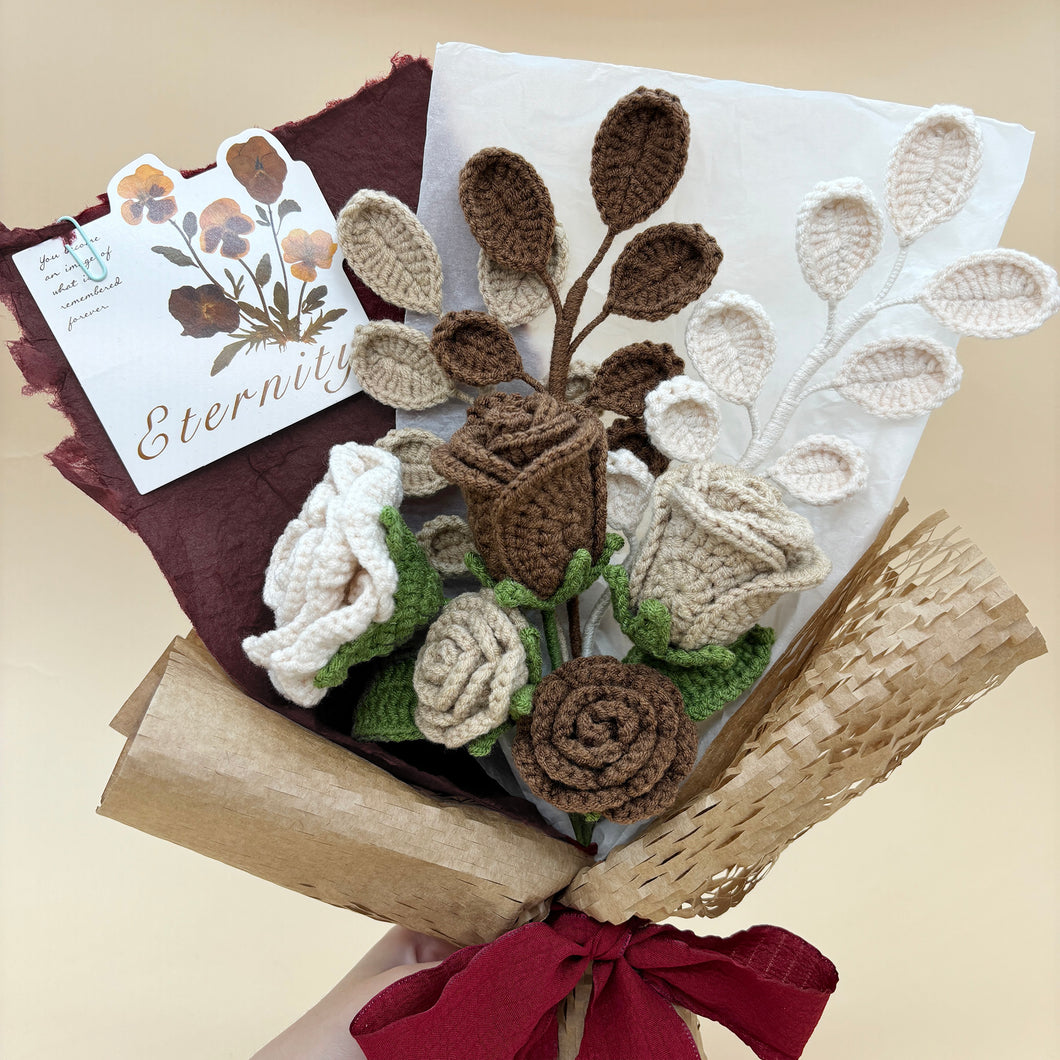 Rose Flower Bouquet Crochet Patterns