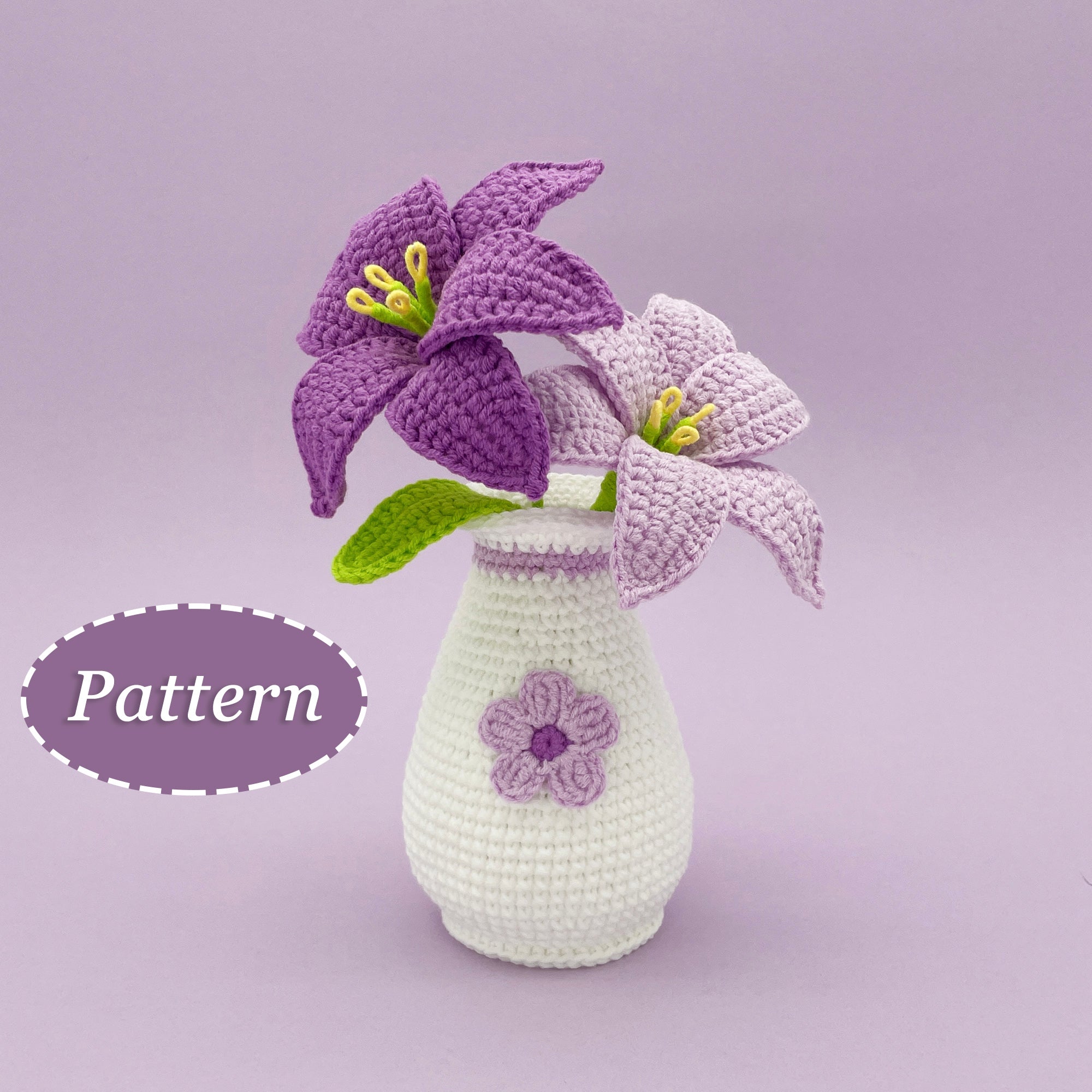 Amigurumi Lily Pattern CROCHET PATTERN LILY OF THE VALLEY FLOWER WITH