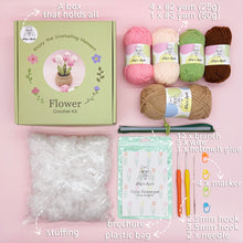 Load image into Gallery viewer, Tulip Flowerpot Crochet Kit Pink
