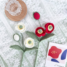 Load image into Gallery viewer, Poppy Flower Crochet Pattern
