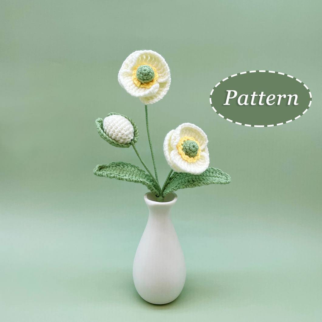 Poppy Flower Crochet Pattern